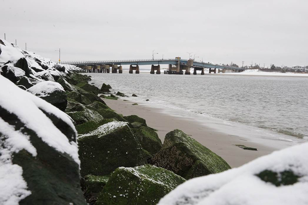 Snow in Townsends Inlet, NJ