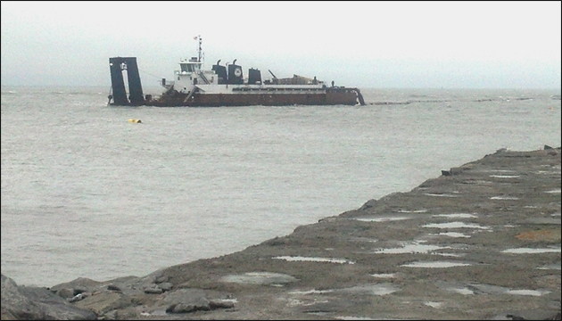 Dredge in Townsend's Inlet