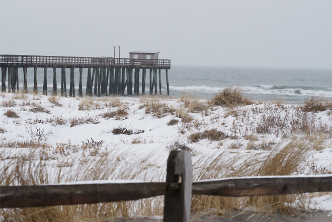 Snow Beach Dunes