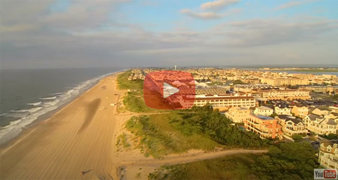 Aerial View Over Avalon, NJ