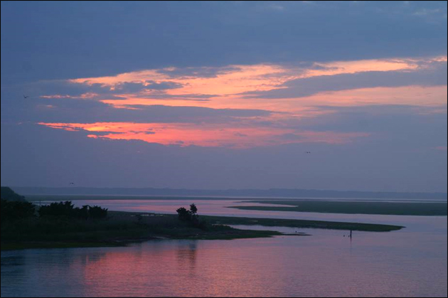 Great Channel Bridge at Sunset