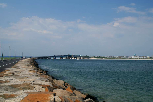 Ocean Drive towards Townsend's Inlet Bridge and Sea Isle City