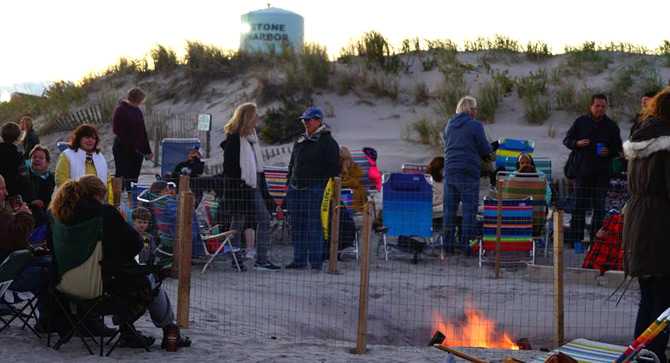 Stone Harbor Bonfire on the Beach